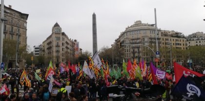 La voz de los estudiantes en la huelga educativa catalana