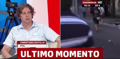 Chistian Castillo en Crónica TV sobre la represión en la movilización contra la reforma previsional. - YouTube