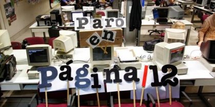 Ahora: paro sorpresa en Página/12 por reclamos salariales