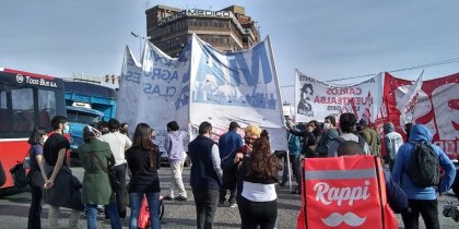 Acto del sindicalismo combativo en panamericana y 197