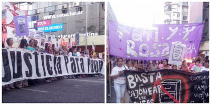 Agrupaciones de mujeres volvieron a manifestarse por el femicidio de Paola Acosta