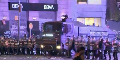 La policía porteña reprimió en el Obelisco