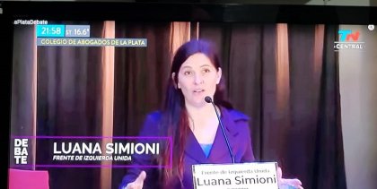 Importante repercusión en los medios de la participación de Luana Simioni en debate de candidatos