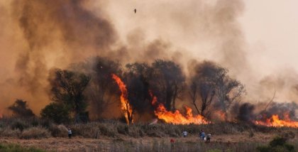 En medio del humo, se conmemora el Día de la Prevención de los Incendios Forestales