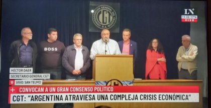 La CGT dice que no enfrentará el ajuste, solo quiere que lo hagan por consenso