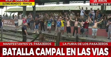 No eran “pasajeros”: en el tren Roca actuó una patota contra los despedidos