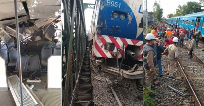 Fuerte choque de trenes en FFCC San Martín: decenas de heridos