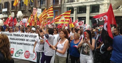 Zaragoza: la izquierda sindical se une para apoyar la lucha de la limpieza