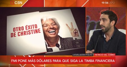 #NoAlPresupuestoDelFMI Patricio del Corro "Lagarde es la nueva superministra" - YouTube