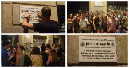 Homenaje a Julio Cid Gaitán: trotskista caído en mayo del 37 en defensa de la revolución social