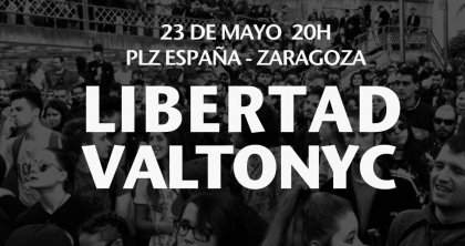 ¡Basta de represión! ¡Libertad para Valtónyc!