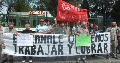 Trabajadores de Canale Llavallol inician acampe tras despidos