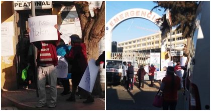 Familiares de contagiados de Covid-19 realizan protestas en hospital de Tacna