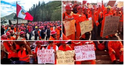 Por luchar detienen al Secretario General del Sindicato de Trabajadores Mineros de la Empresa MARSA