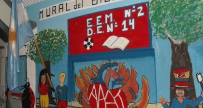 Festival en defensa de la educación pública en el barrio porteño de La Paternal