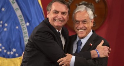 Piñera y Bolsonaro se reúnen para coordinar la ayuda internacional por incendios en la Amazonía