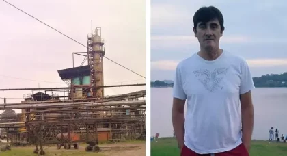 Bronca y repudio: un operario murió en el ingenio Santa Bárbara mientras trabajaba en altura