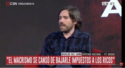 Nicolás del Caño: “Los bancos no van a poner un peso con el impuesto a la riqueza”