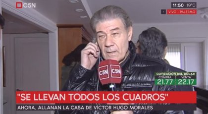 Allanaron la casa de Víctor Hugo Morales y apuntó a Magnetto