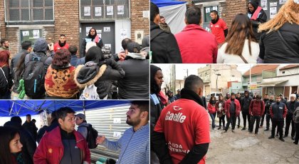 Se redobla el acampe de los trabajadores de Gaelle