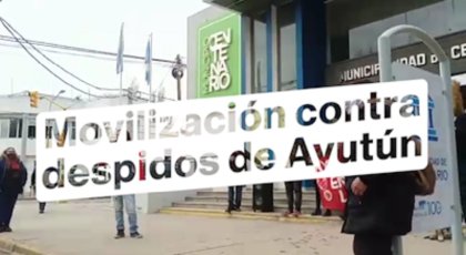 Movilización contra los despidos en Ayutún - YouTube