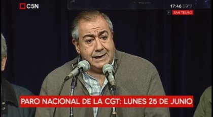 La CGT llamó a paro general sin movilización para el 25 de junio