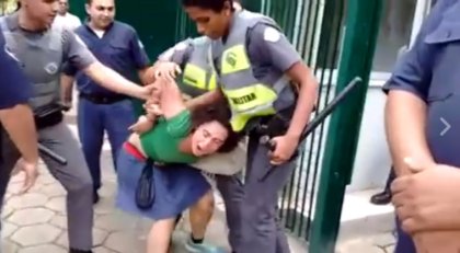 Fuerte represión policial contra trabajadores y estudiantes de la Universidad de San Pablo