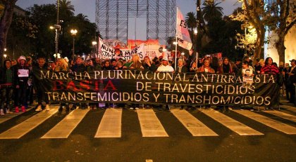 Se realizó la 8° marcha contra los trans-travesticidios en Ciudad de Buenos Aires