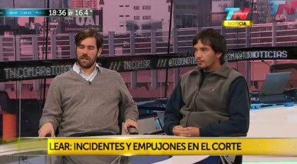 Nicolás del Caño y Rubén Matu entrevistados en TN