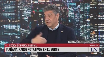 Grave: Jorge Macri quiere criminalizar el derecho de huelga en el Subte