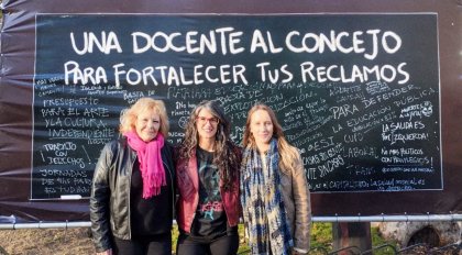 Laura Vilches cerró su campaña electoral con una clase pública en el paseo Sobremonte