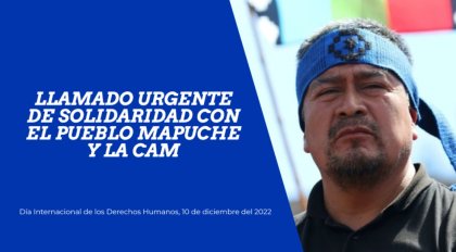 Llamado urgente de solidaridad hacia el pueblo Mapuche y la CAM