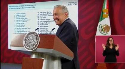 “Precandidatos” presidenciales y militares a las calles en la mañanera de hoy