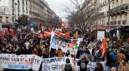 Nueva jornada de movilización en Francia contra la reforma previsional