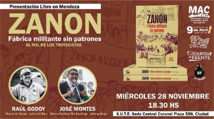 Se presenta en Mendoza el libro "Zanón, fábrica militante sin patrones"