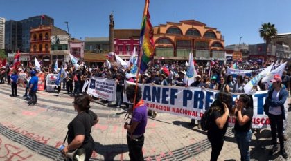 Acto del sector público y privado en "Plaza de la Revolución" Antofagasta