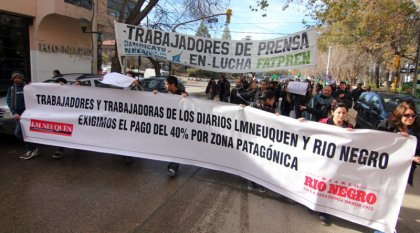 Trabajadores de prensa marcharan en Neuquén, en reclamo de aumento salarial