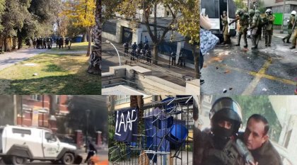 Estudiantes son brutalmente reprimidos en el contexto movilizaciones por del día del carabinero