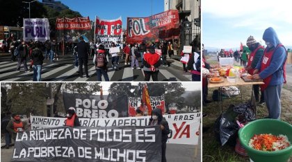 Por una cuarentena sin hambre, hubo movilizaciones y ollas populares en todo el país