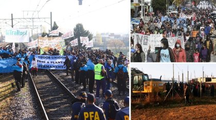 Jueves de protestas obreras y sociales, con la amenaza represiva como única respuesta oficial