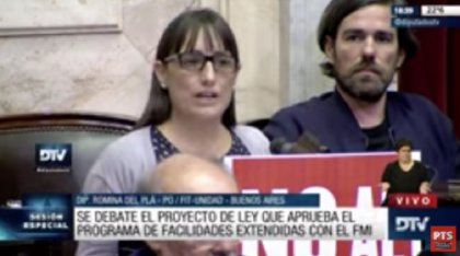 Romina Del Pla - Intervención en la Sesión Especial de Diputados por el acuerdo del FMI - YouTube