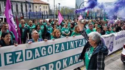 Cuidados en lucha en Bizkaia: las trabajadoras de asistencia en huelga