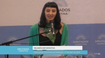 Brenda Hamilton, presidenta del CEFyL expone en la comisión por #AbortoLegalYa - YouTube