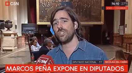 Nicolas del Caño #BastaDeMentir "Marcos Peña se burla de todo el pueblo trabajador" - YouTube