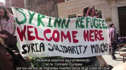 Protesta contra la Comunidad Europea y el Gobierno de Reino Unido por su trato a Migrantes - YouTube