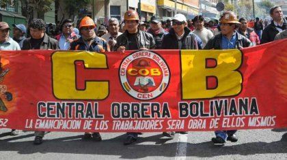 Bolivia: la COB convoca a paro nacional con movilización este 12 de julio