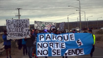 El Frente de Izquierda denunció la destrucción del Parque Norte