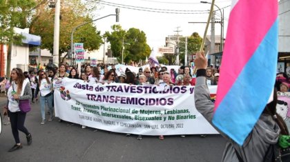 35º Encuentro de San Luis: marcharon contra los travesticidios y transfemicidios