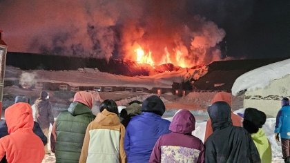 Se incendió la única escuela de la localidad de Caviahue 