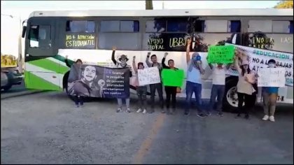 Protestan estudiantes de las Universidades del Bienestar Benito Juárez García